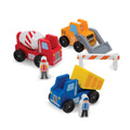 Educational Classic Wooden Toy Construction Vehicle Set