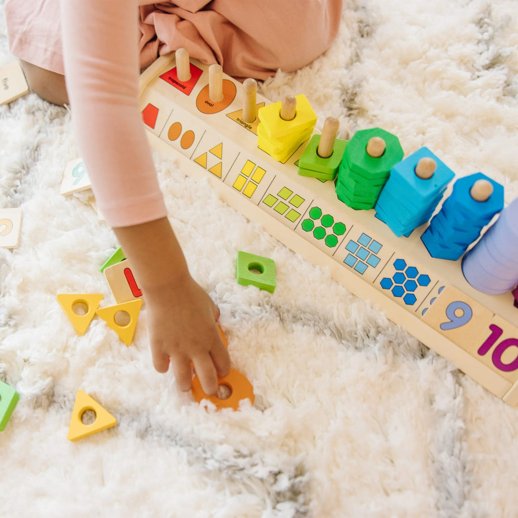 Educational Counting Shape Stacker