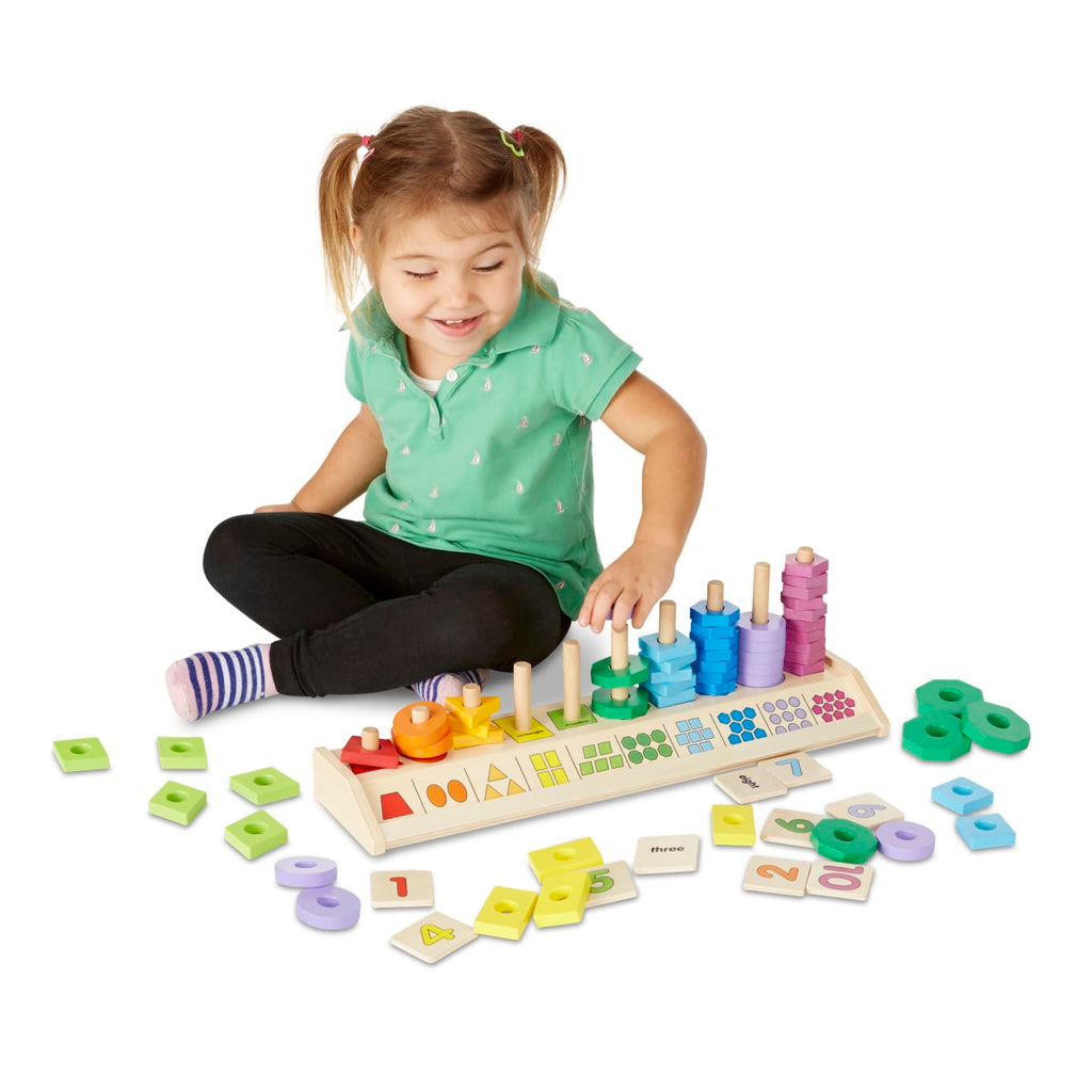 Educational Counting Shape Stacker