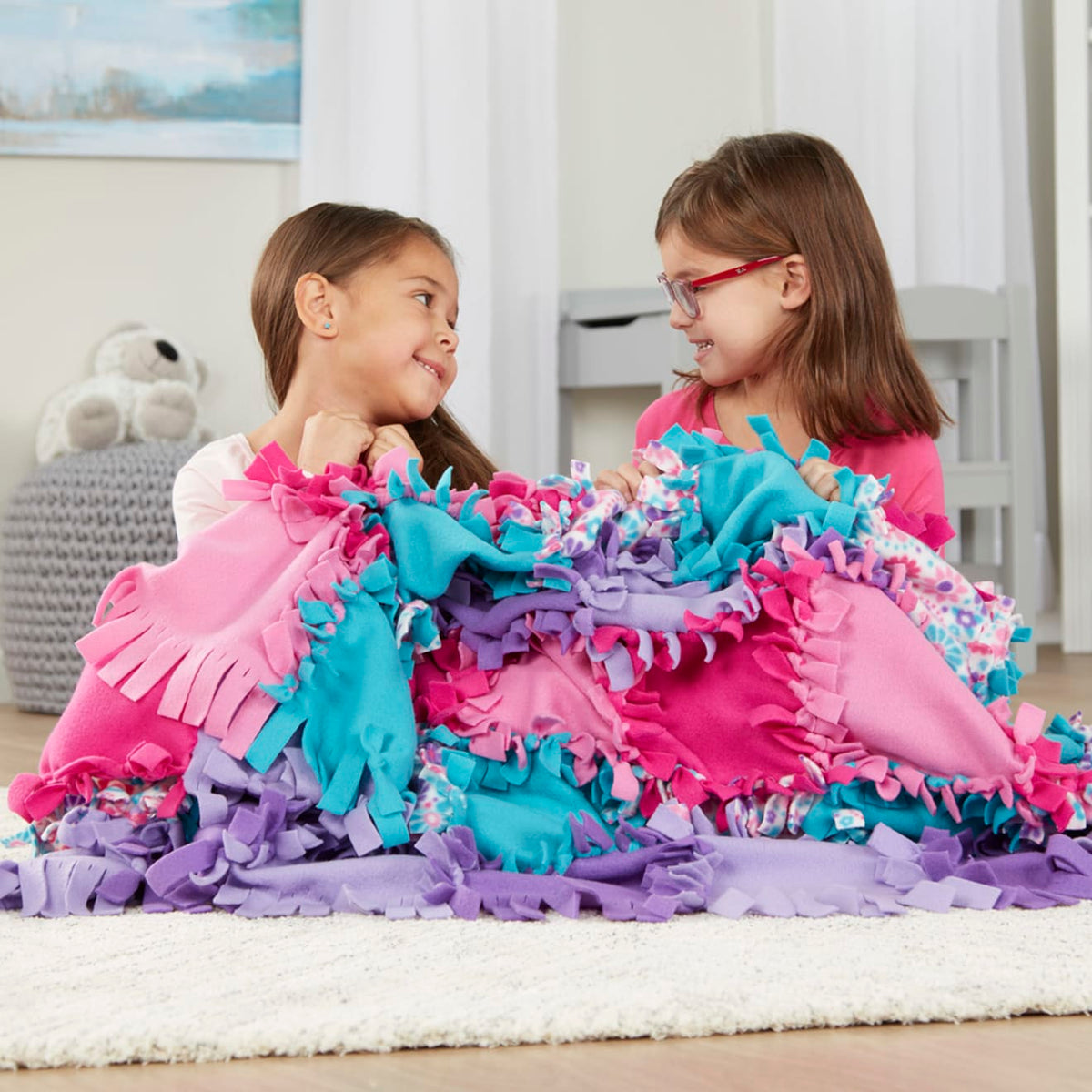 Educational Created by Me Flower Fleece Quilt