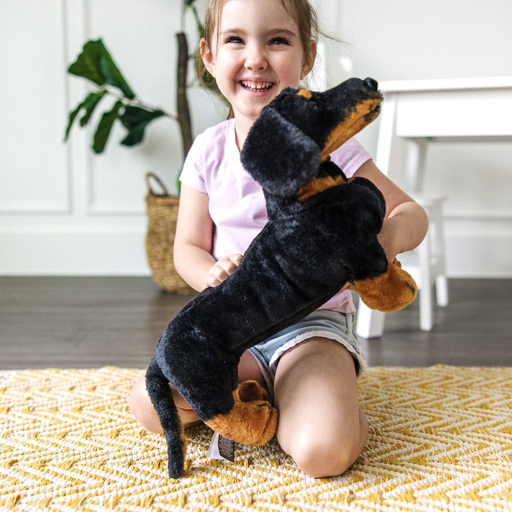 Educational Dachshund Dog Giant Stuffed Animal