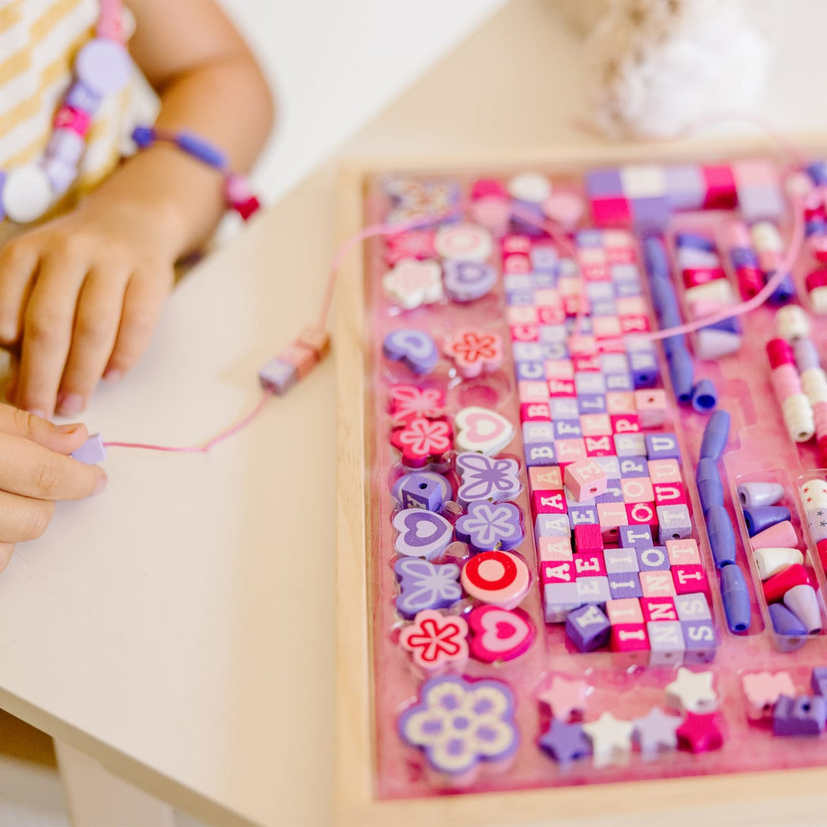 Educational Created by Me Sparkle & Shimmer Beads Wooden Bead Kit