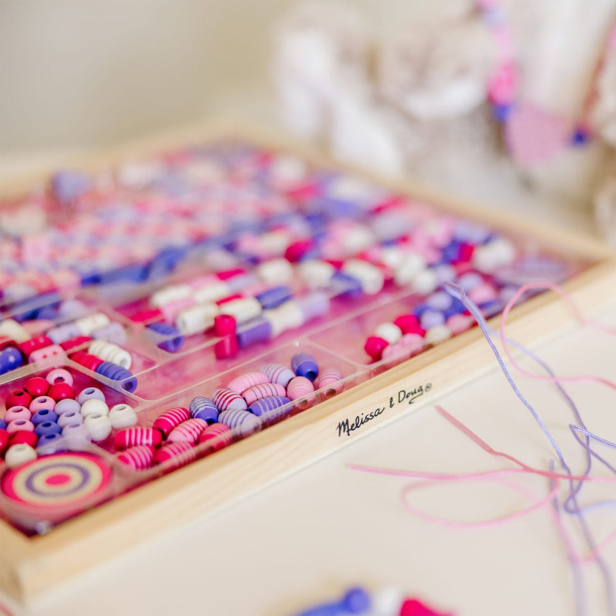 Educational Created by Me Sparkle & Shimmer Beads Wooden Bead Kit