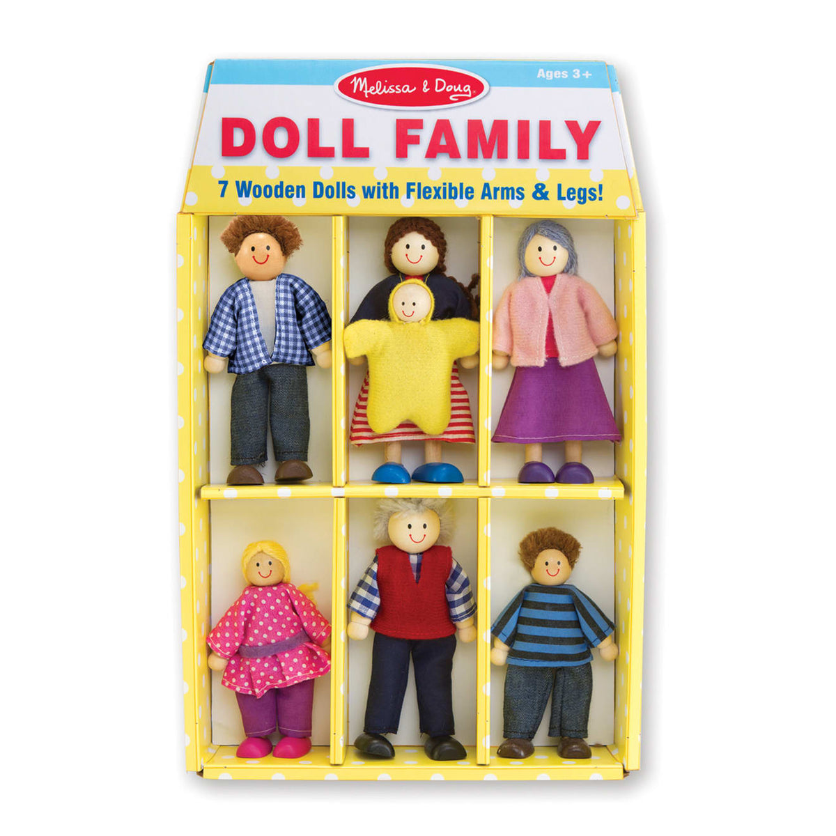 Educational Wooden Doll Family