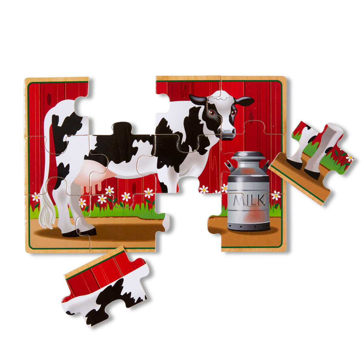 Educational Farm Animals Jigsaw Puzzles in a Box