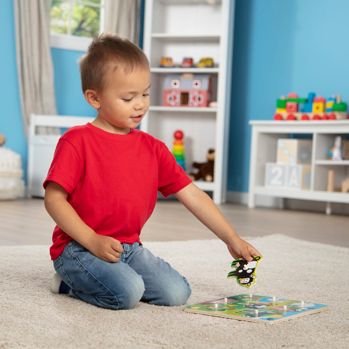 Educational Farm Peg Puzzle - 8 pieces