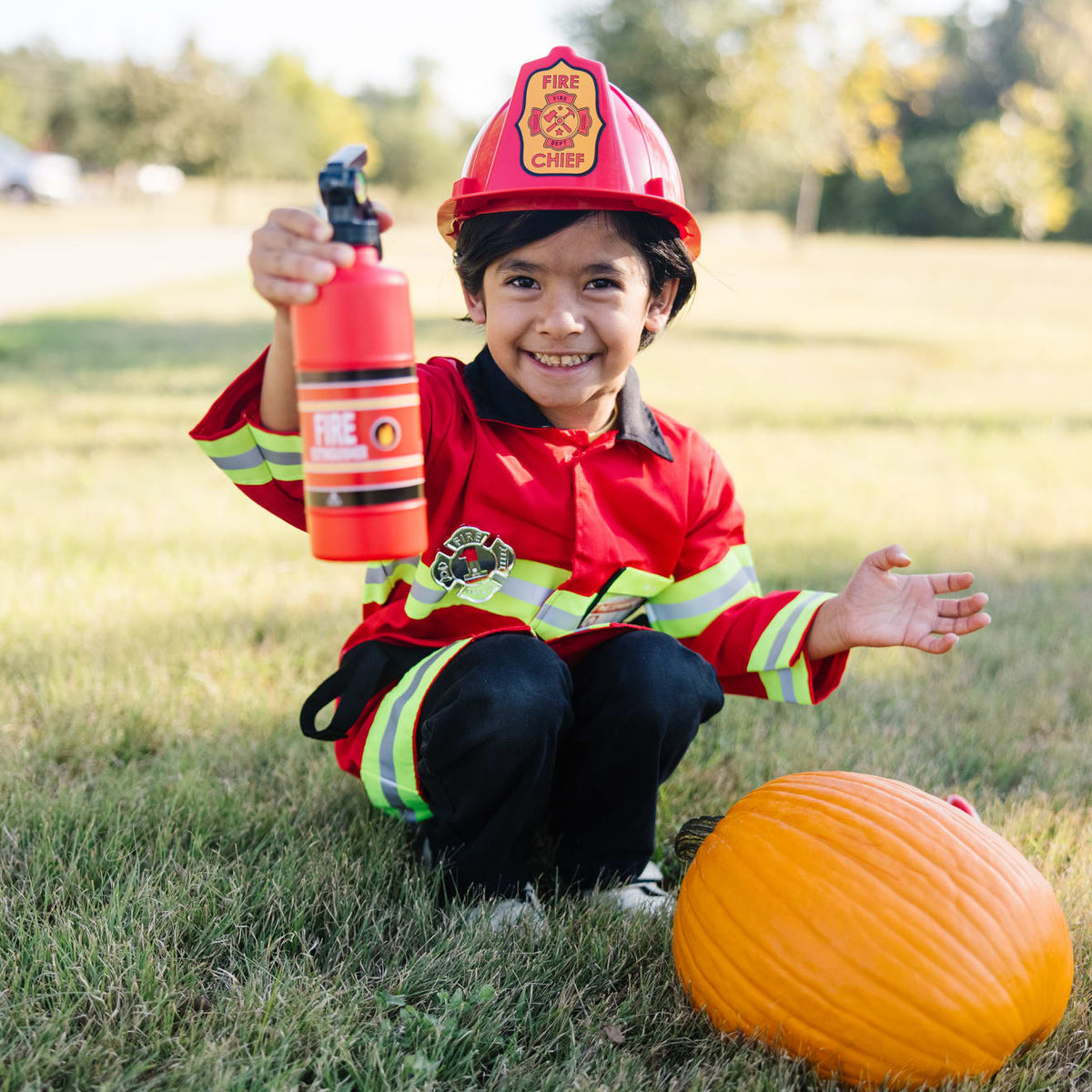 Educational Fire Chief Role Play Costume Set