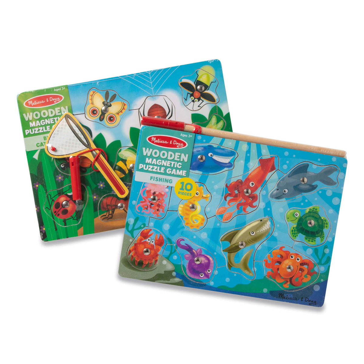 Educational Fishing & Bug Catching Magnetic Game Bundle