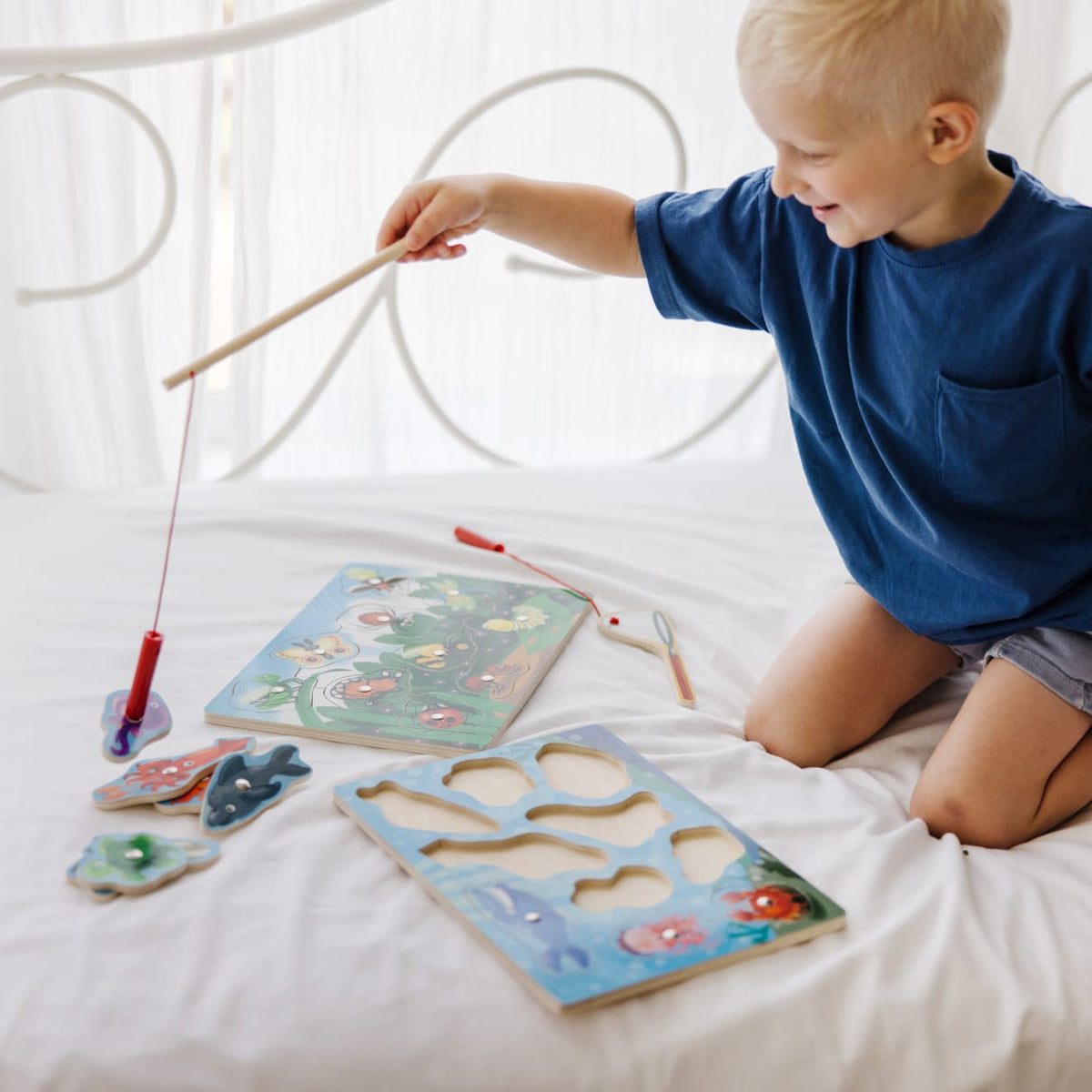Educational Fishing & Bug Catching Magnetic Game Bundle