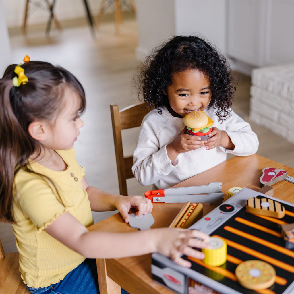 Educational Wooden Grill & Serve BBQ Set