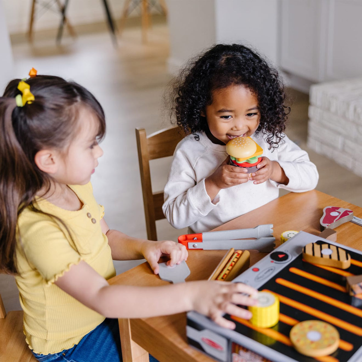 Educational Wooden Grill & Serve BBQ Set