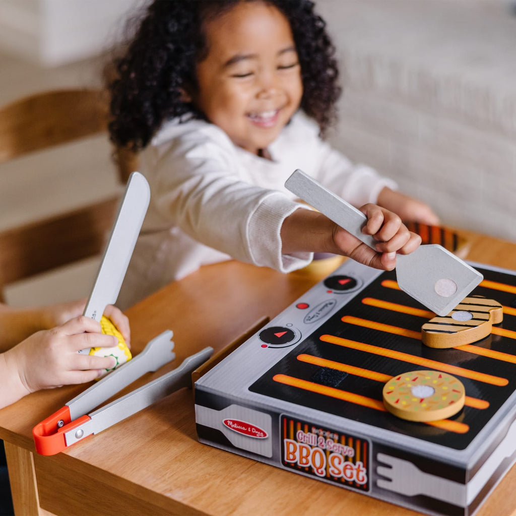 Educational Wooden Grill & Serve BBQ Set