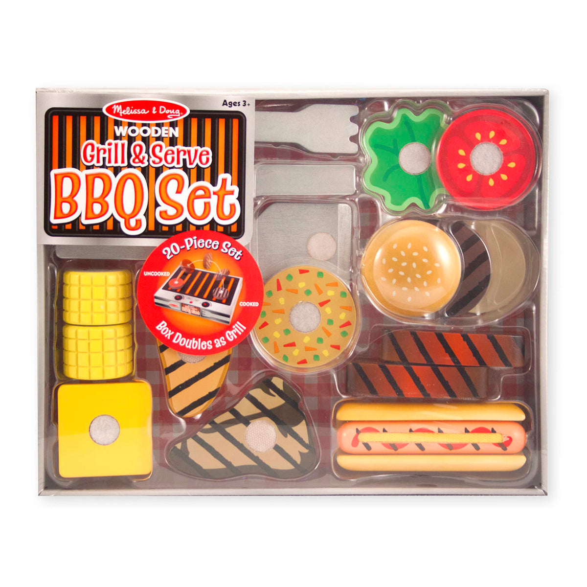 Educational Wooden Grill & Serve BBQ Set