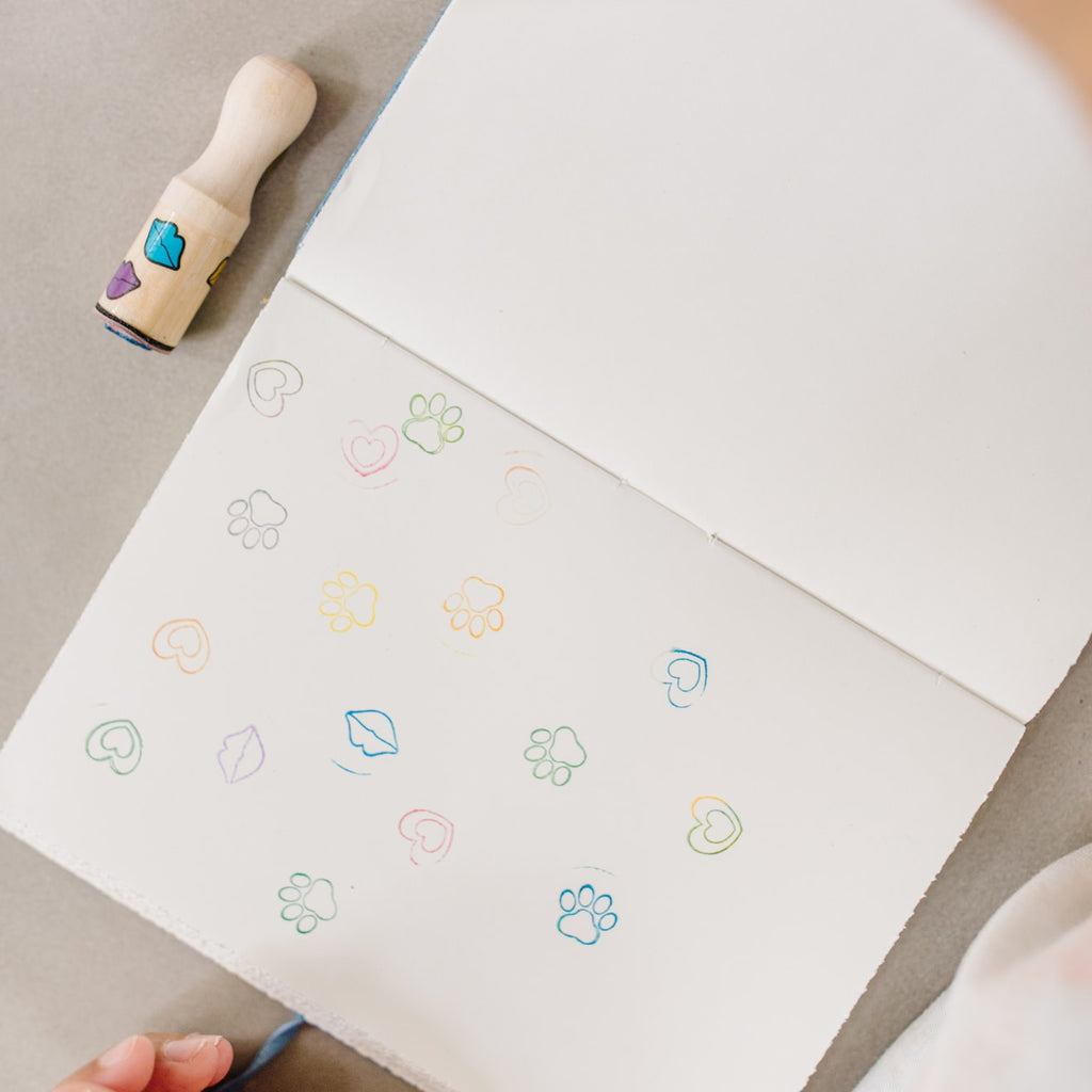 Educational Wooden Stamp Set - Happy Handles