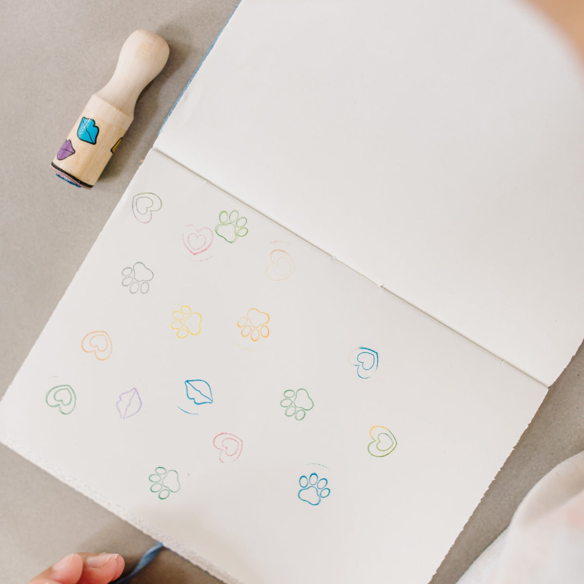 Educational Wooden Stamp Set - Happy Handles