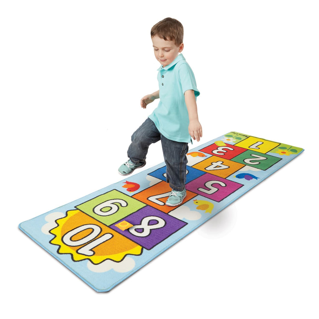 Educational Hop & Count Hopscotch Rug
