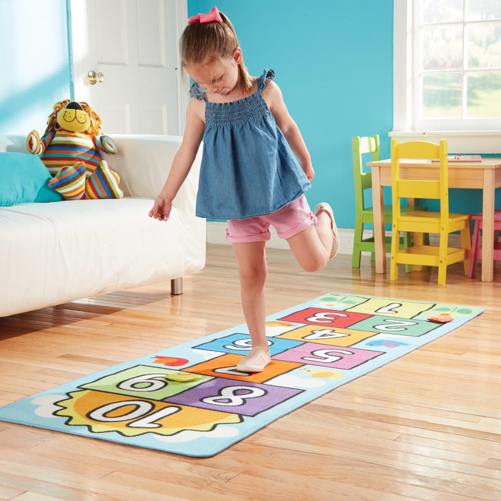 Educational Hop & Count Hopscotch Rug