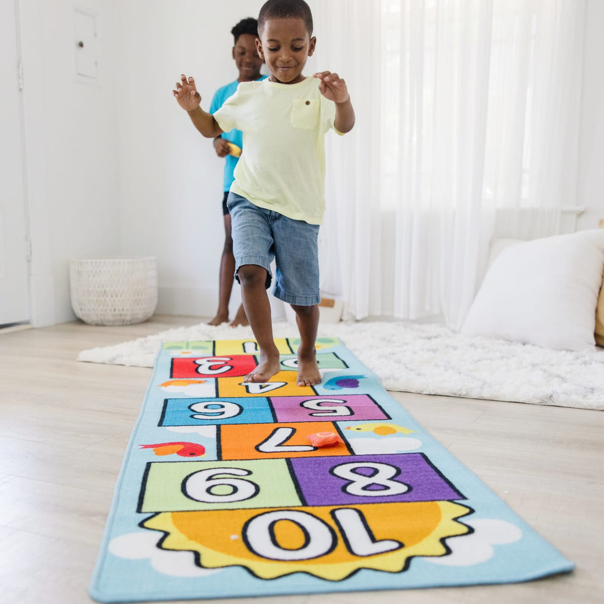 Educational Hop & Count Hopscotch Rug