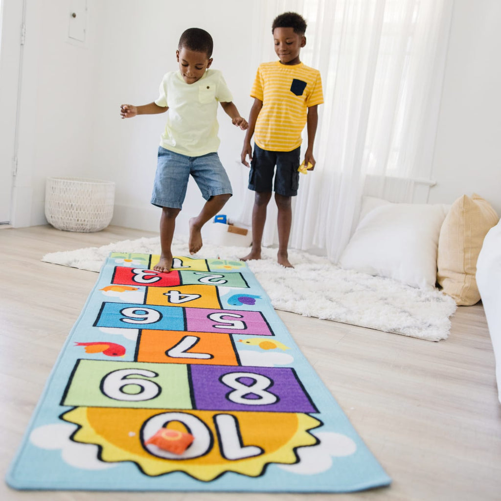 Educational Hop & Count Hopscotch Rug