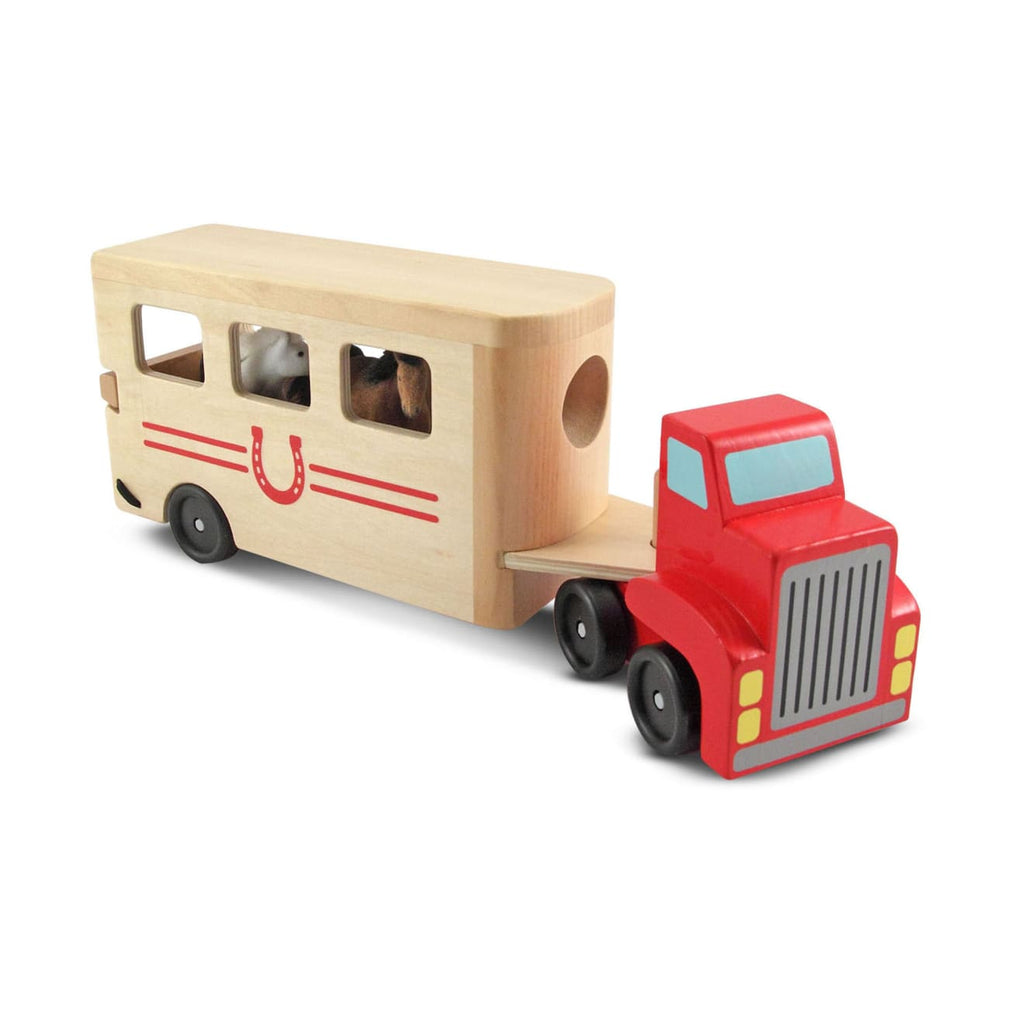 Educational Horse Carrier Wooden Vehicles Play Set