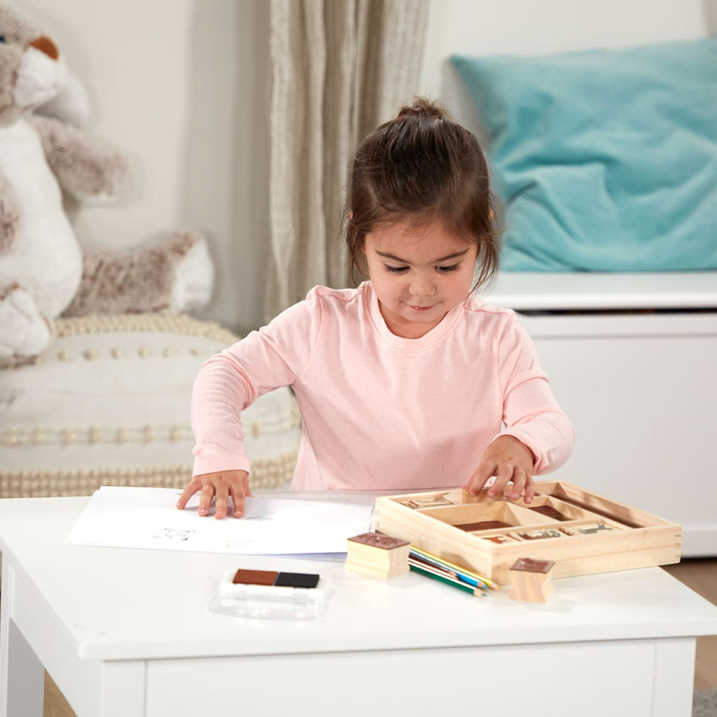 Educational Wooden Stamp Set - Horses