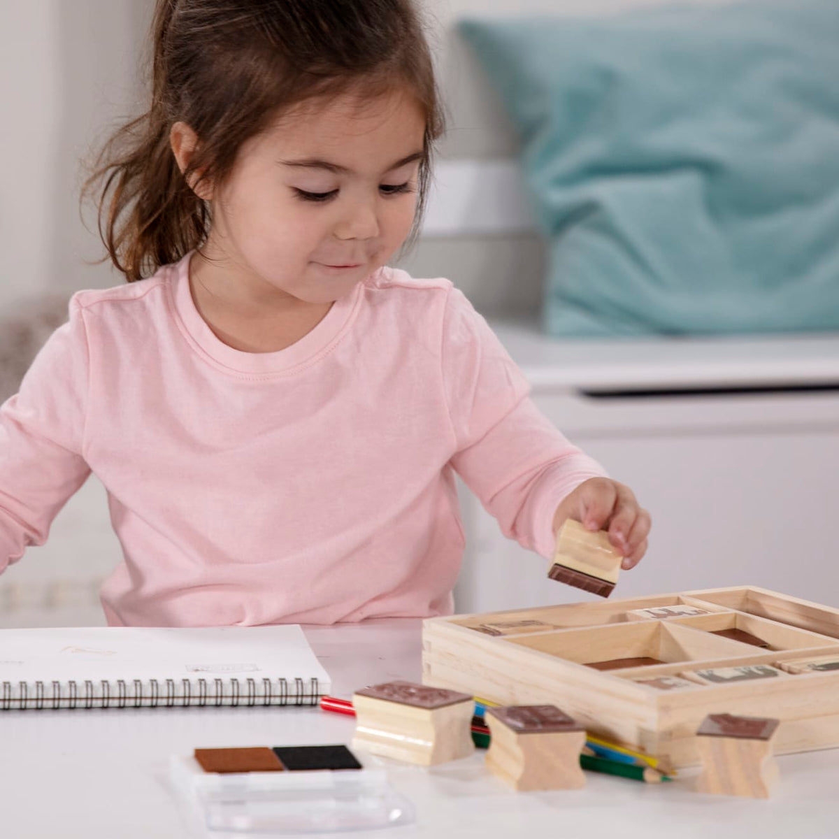 Educational Wooden Stamp Set - Horses