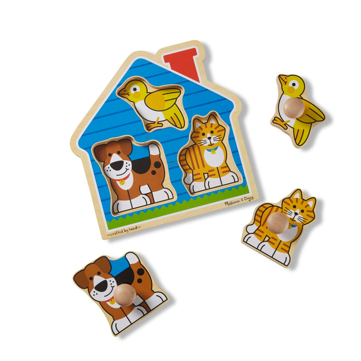 Educational House Pets Jumbo Knob Puzzle - 3 Pieces