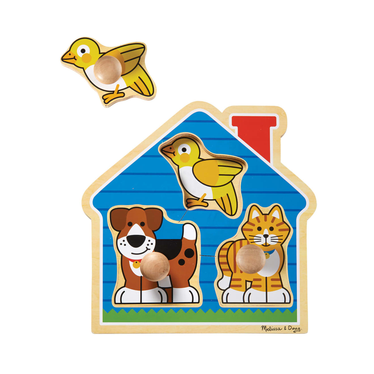 Educational House Pets Jumbo Knob Puzzle - 3 Pieces