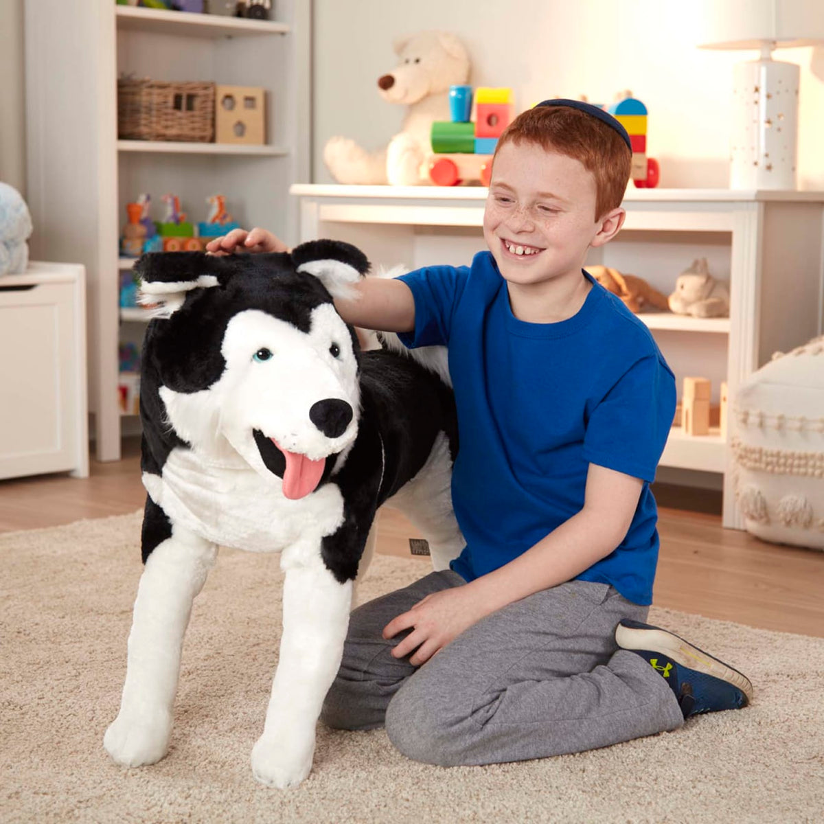 Educational Husky Giant Stuffed Animal