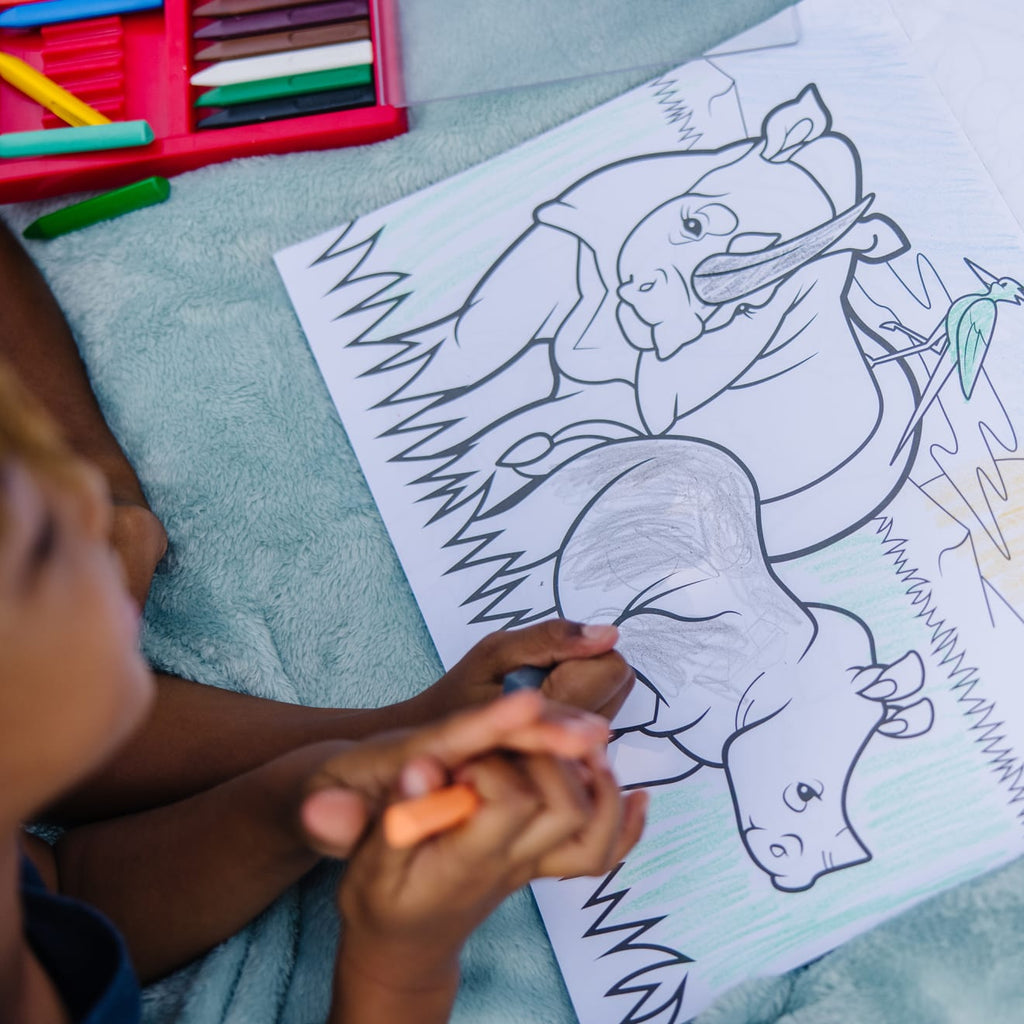 Educational Jumbo Coloring Pad - Animals