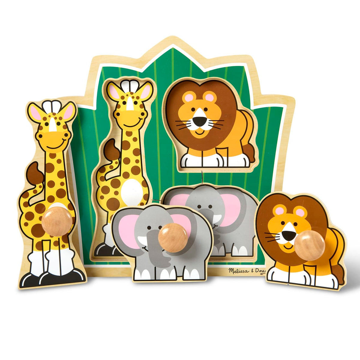 Educational Jungle Friends Jumbo Knob Puzzle - 3 Pieces