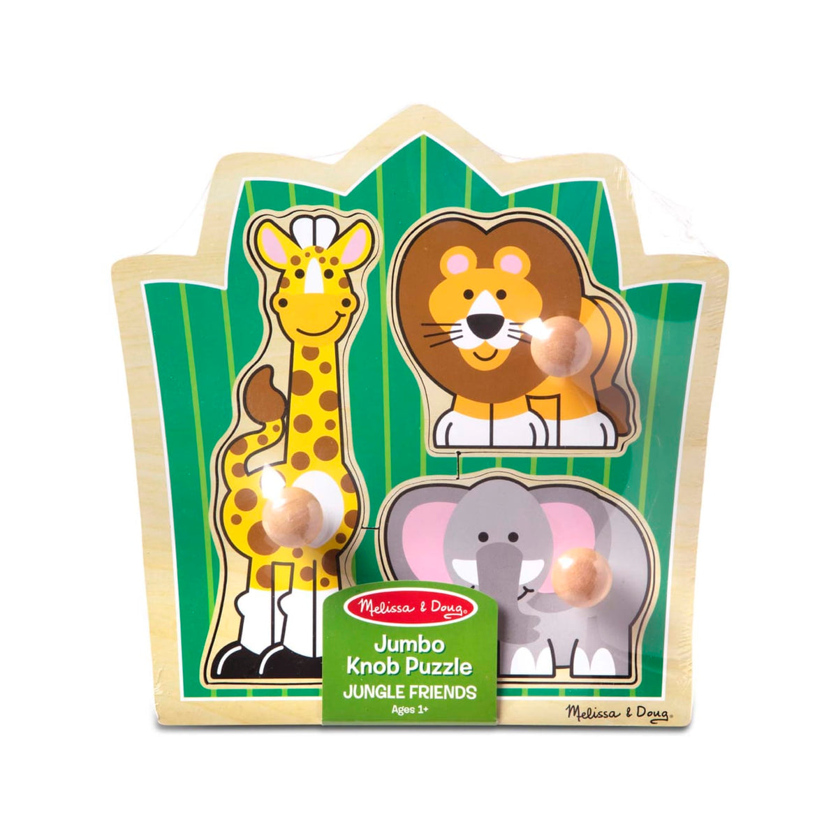 Educational Jungle Friends Jumbo Knob Puzzle - 3 Pieces