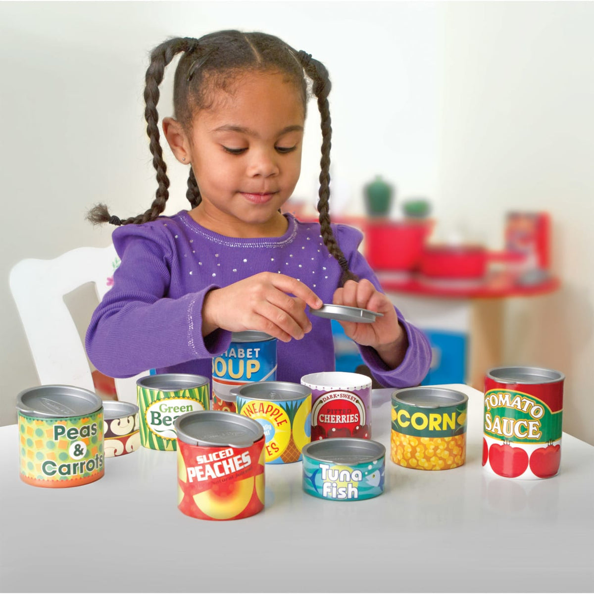 Educational Lets Play House Grocery Cans