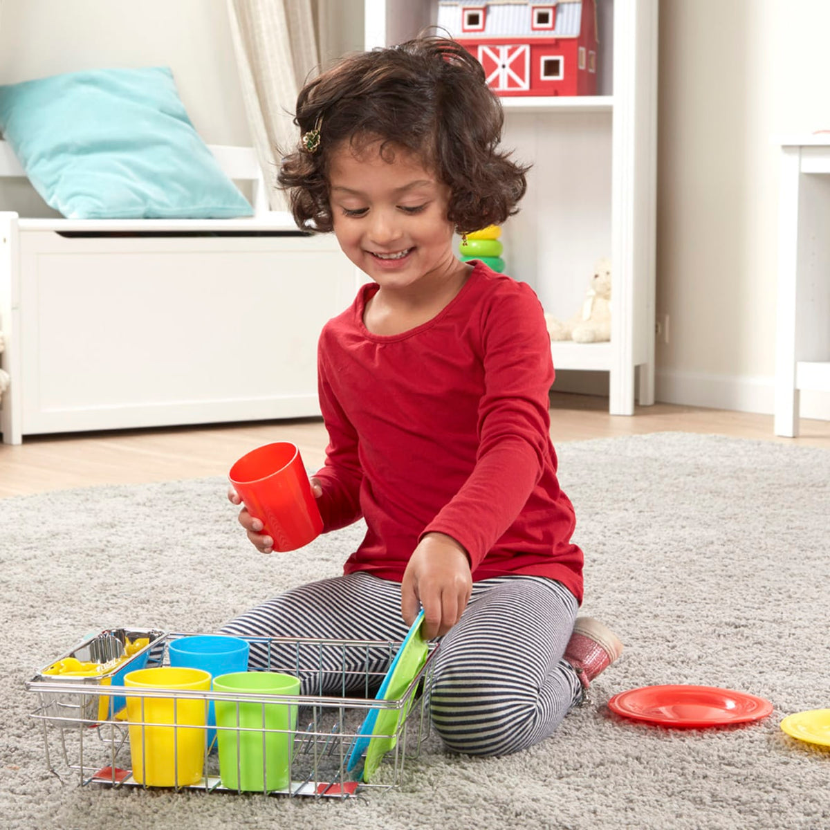Educational Lets Play House Wash & Dry Dish Set