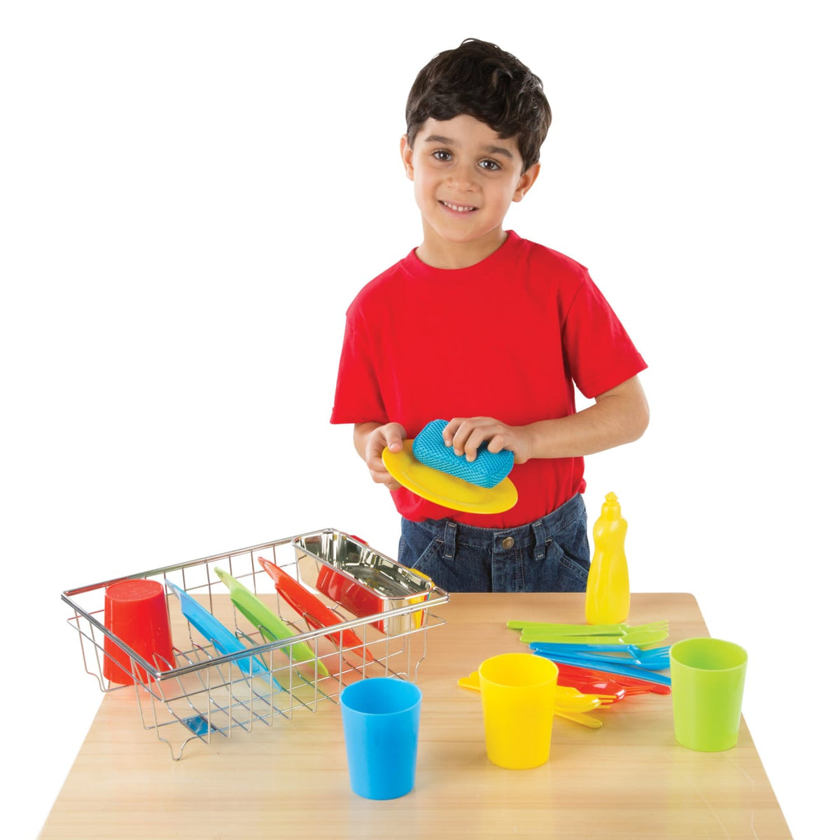 Educational Lets Play House Wash & Dry Dish Set