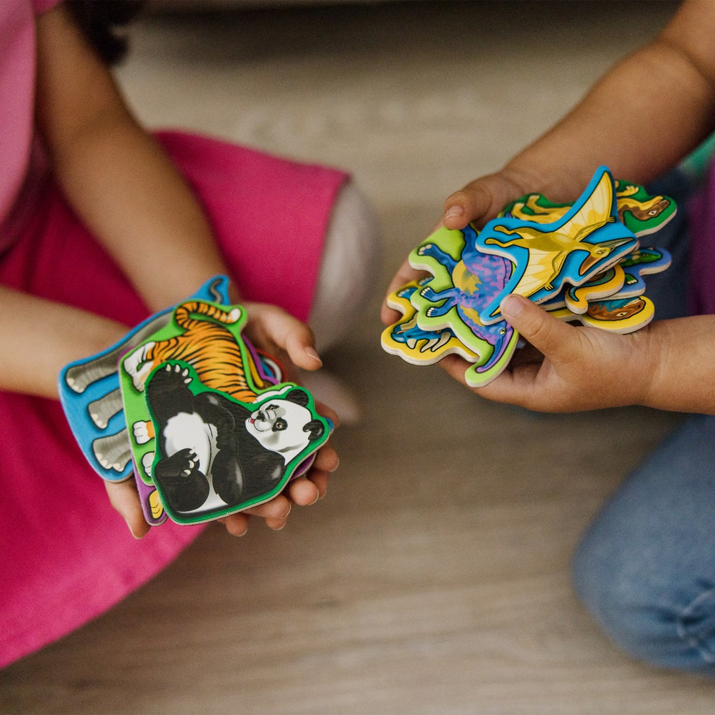 Educational Wooden Magnets Bundle - Animals and Dinosaurs