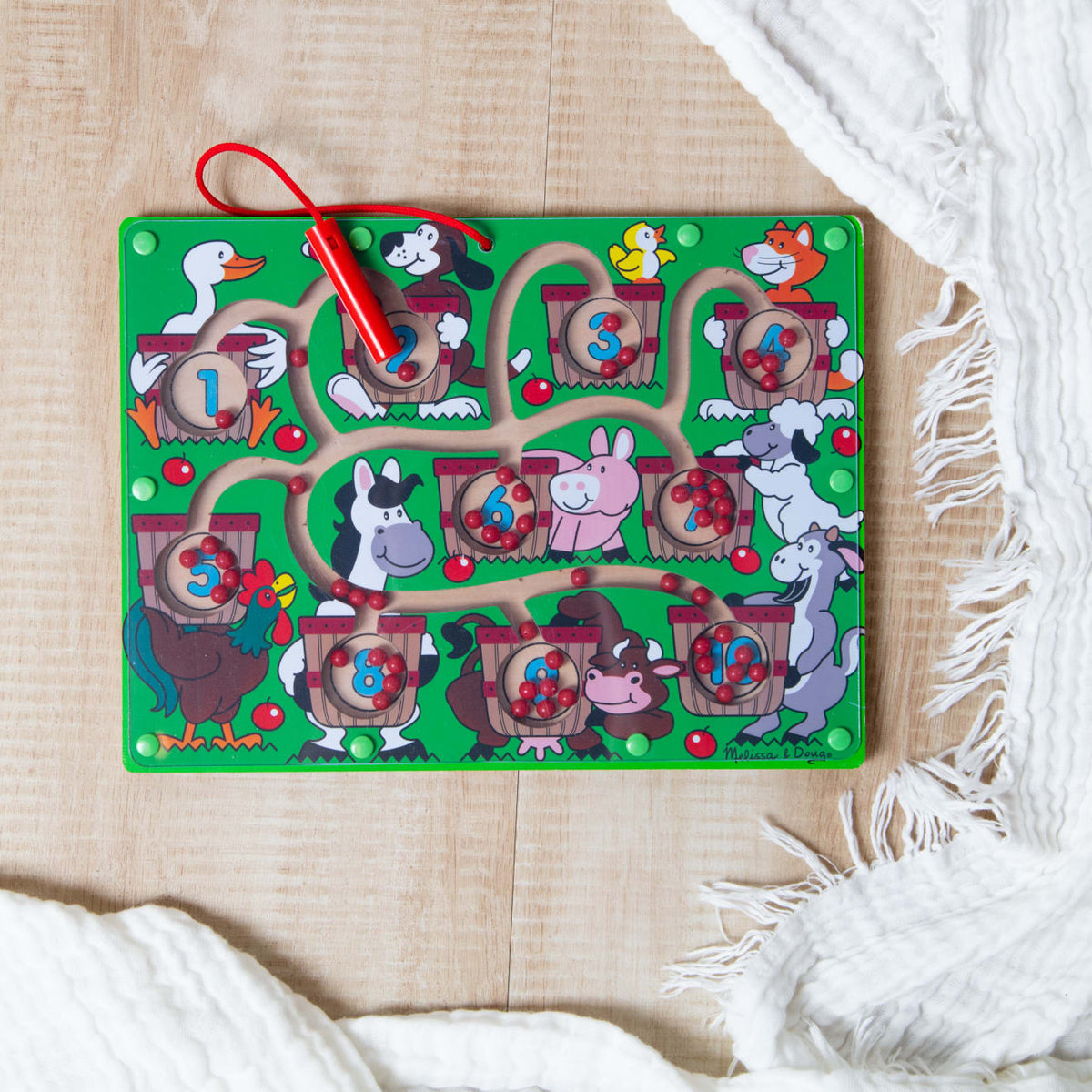 Educational Magnetic Number Maze