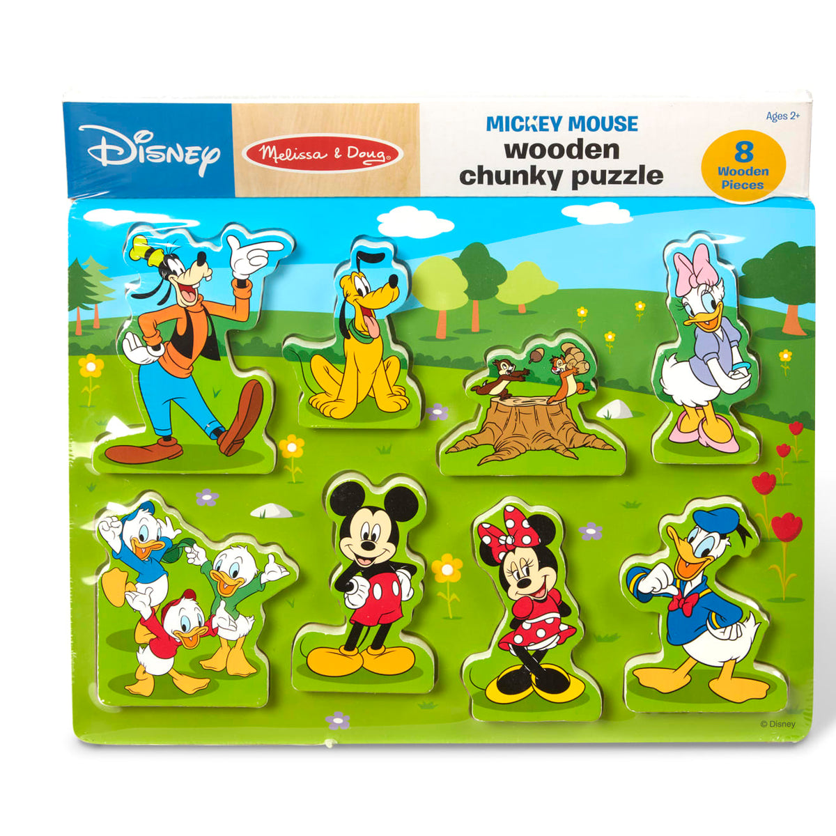Educational Disney Mickey Mouse Wooden Chunky Puzzle