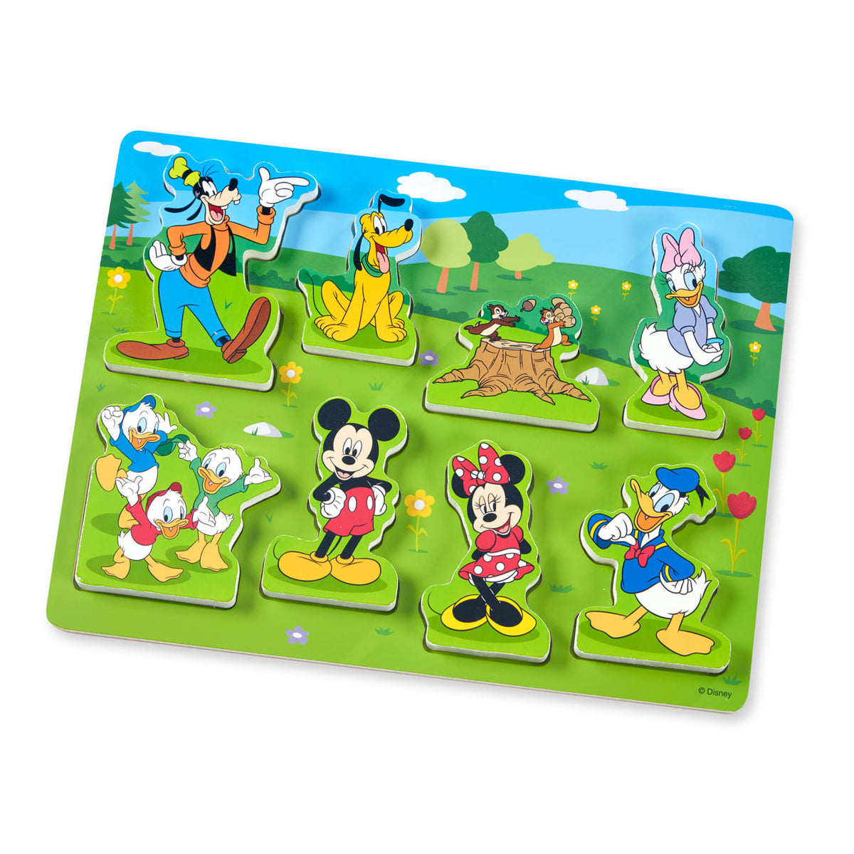 Educational Disney Mickey Mouse Wooden Chunky Puzzle