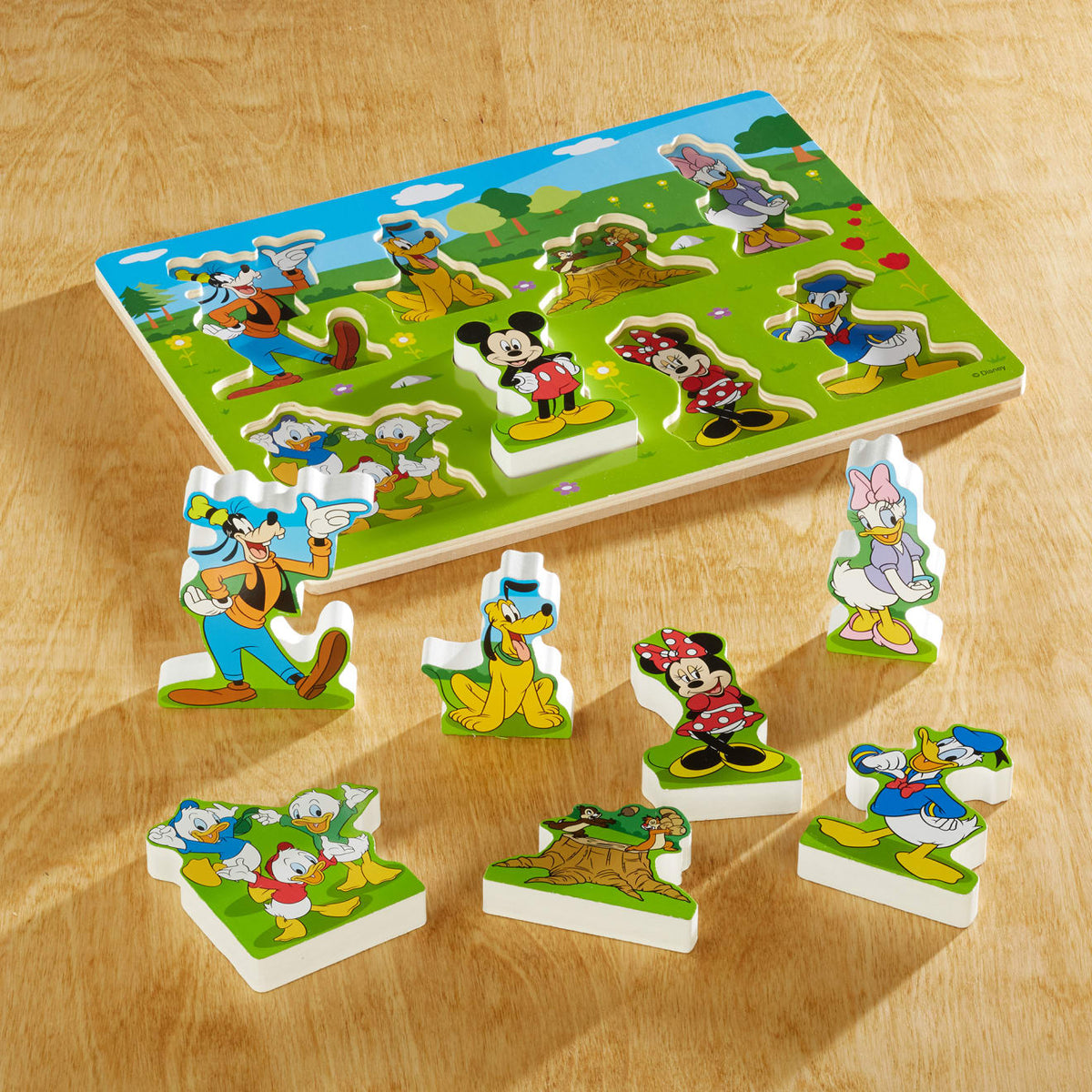 Educational Disney Mickey Mouse Wooden Chunky Puzzle