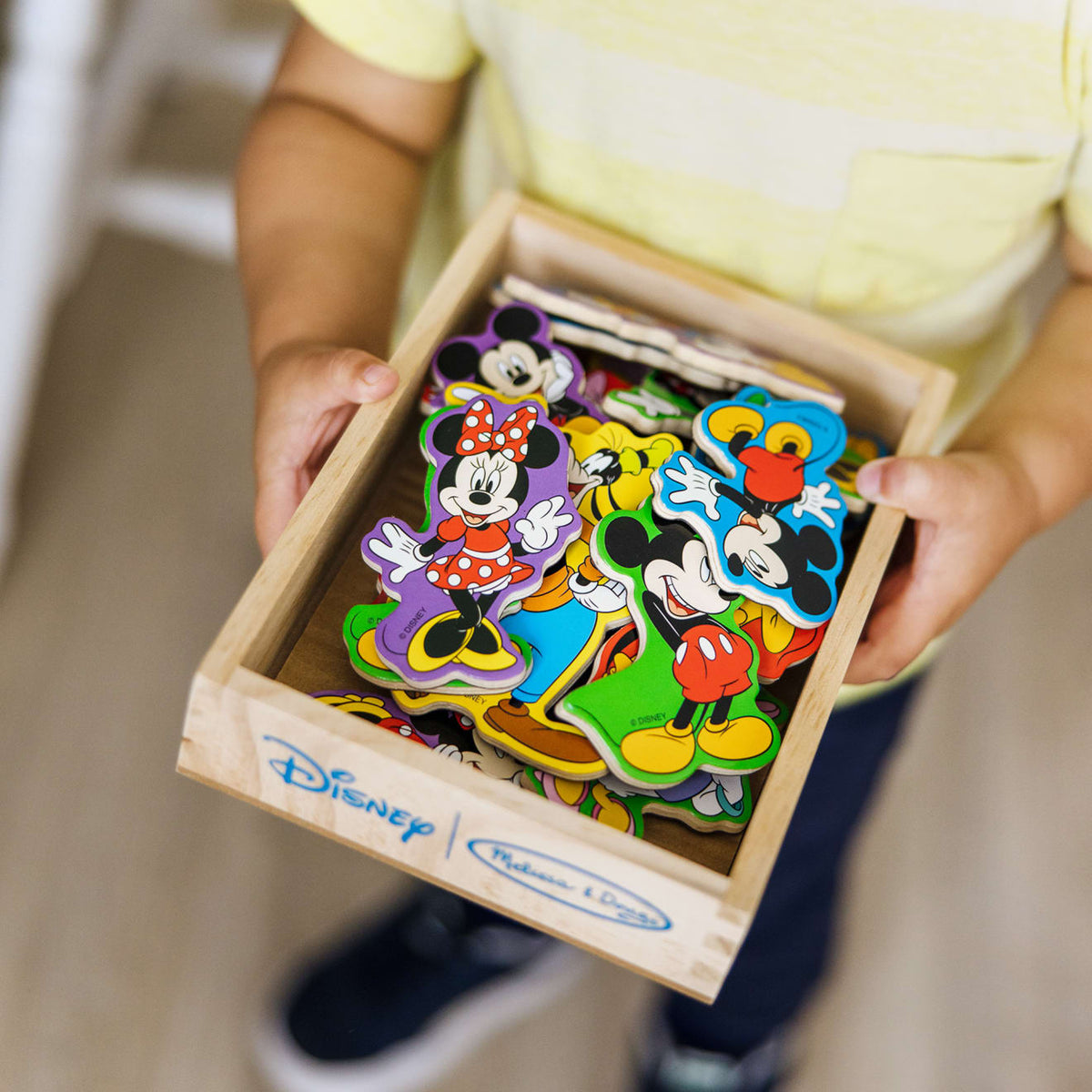 Educational Disney Mickey Mouse Wooden Magnets