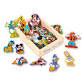 Educational Disney Mickey Mouse Wooden Magnets