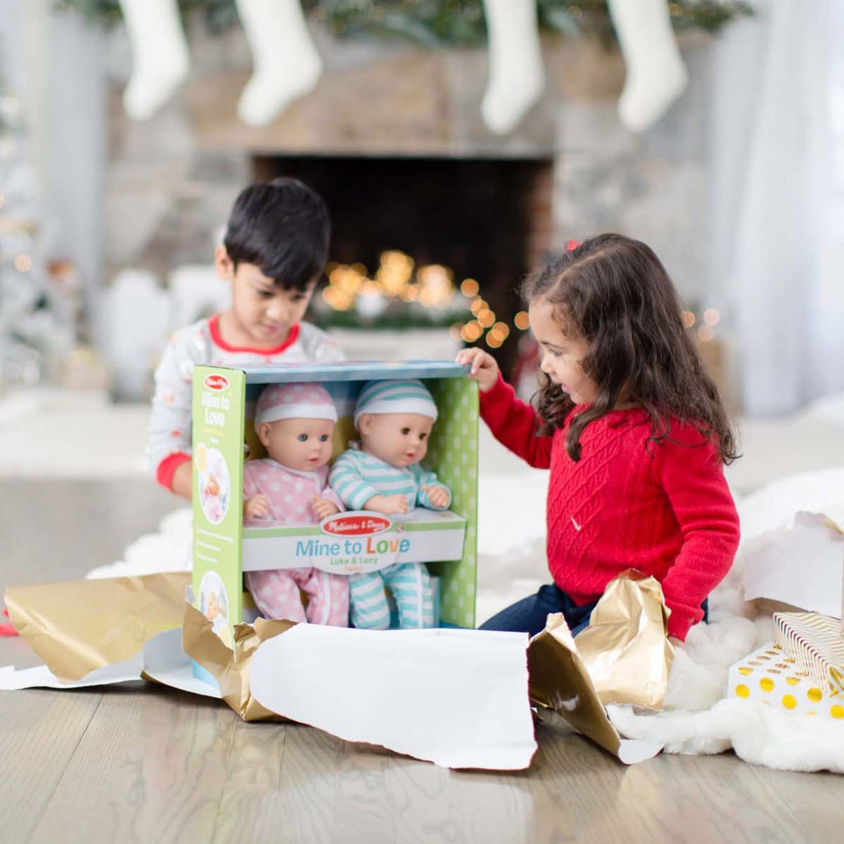 Educational Mine to Love Twins Luke & Lucy Dolls