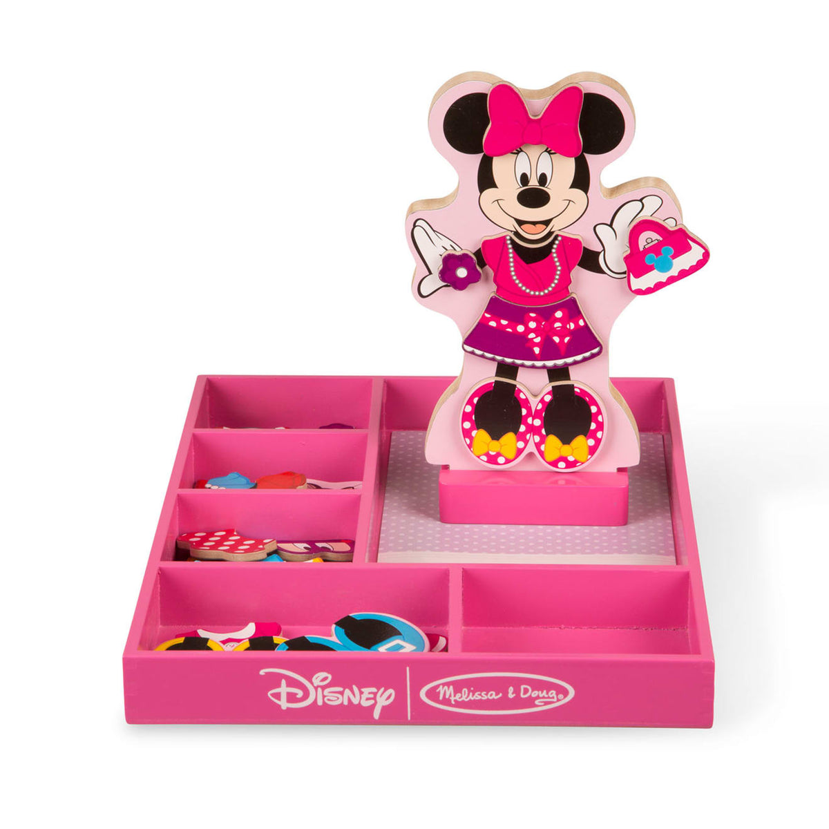Educational Disney Minnie Wooden Magnetic Dress-Up