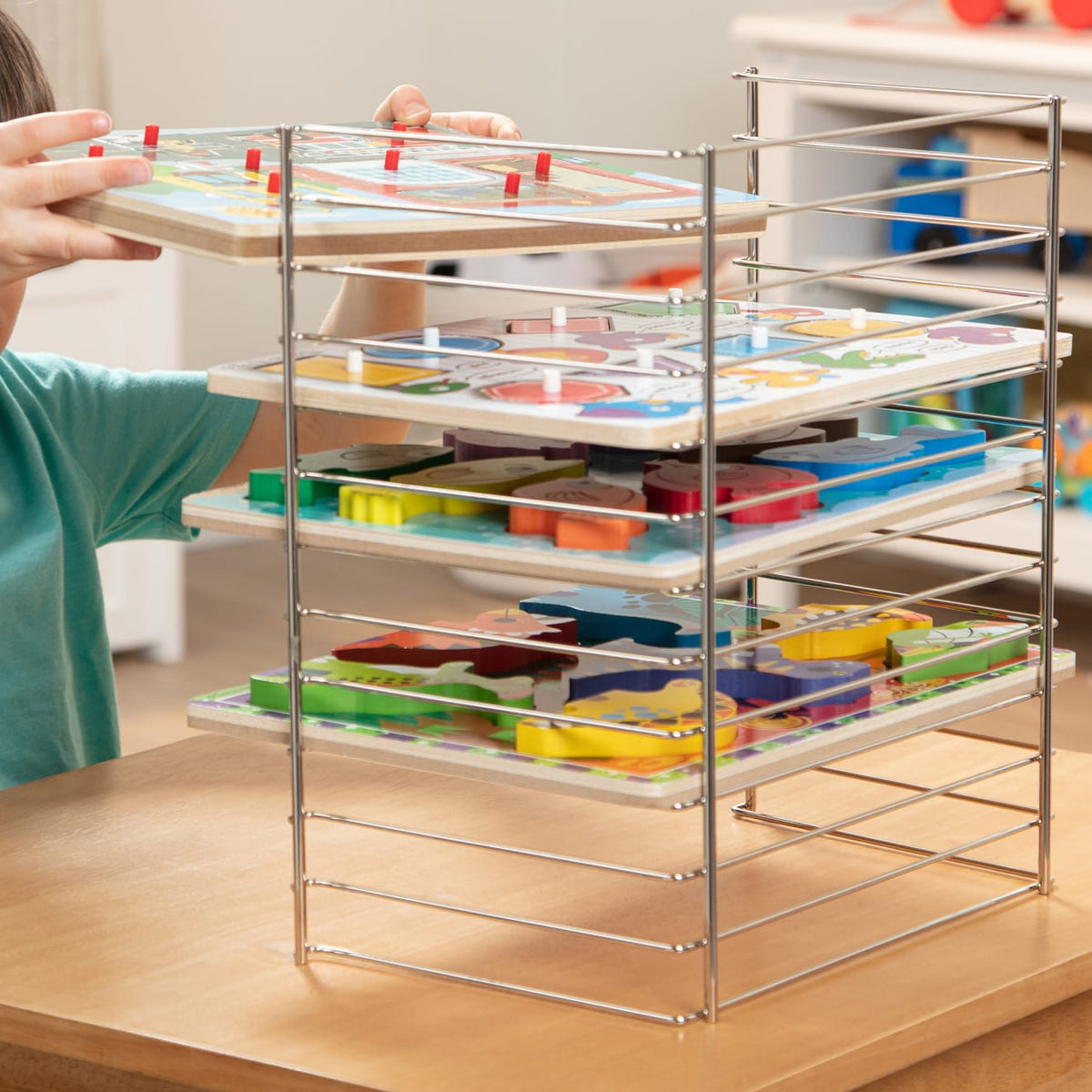 Educational Multi-Fit Wire Puzzle Rack