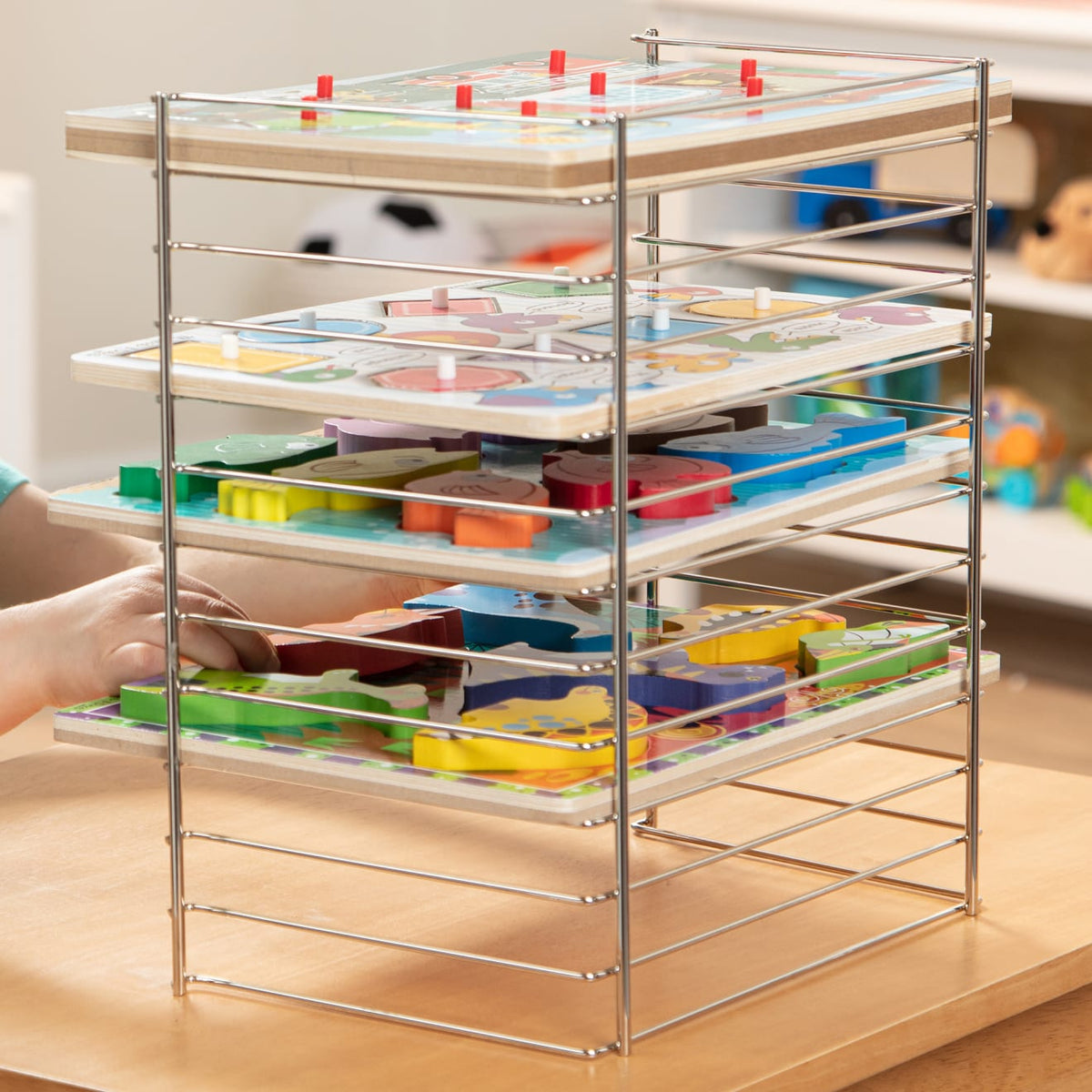 Educational Multi-Fit Wire Puzzle Rack