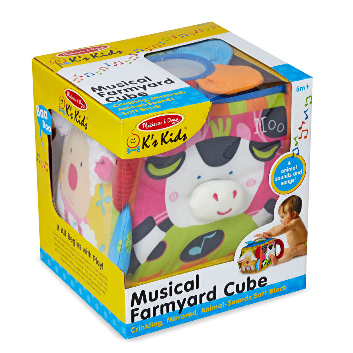 Educational Ks Kids Musical Farmyard Cube Learning Toy