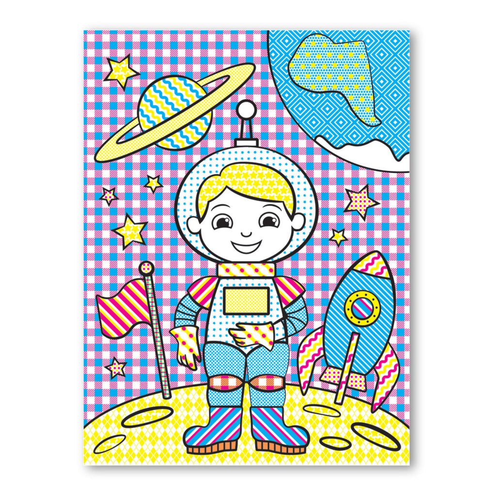 Educational My First Paint With Water Kids Art Pad With Paintbrush - Pirates Space Construction and More