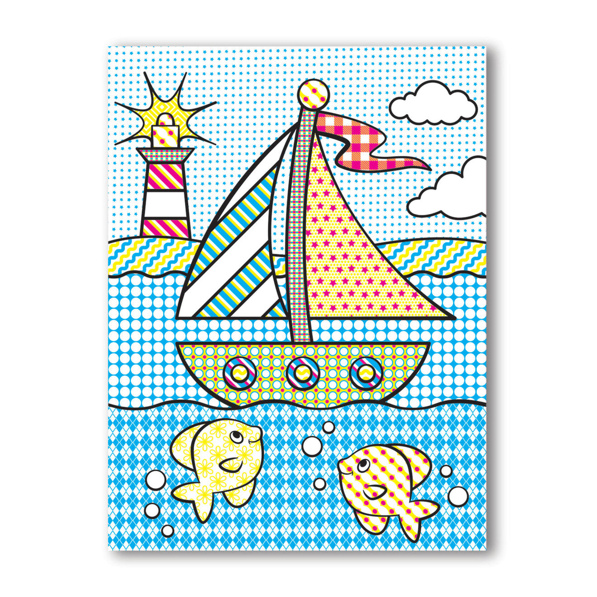 Educational My First Paint With Water Kids Art Pad With Paintbrush - Pirates Space Construction and More