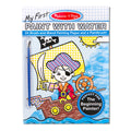 Educational My First Paint With Water Kids Art Pad With Paintbrush - Pirates Space Construction and More